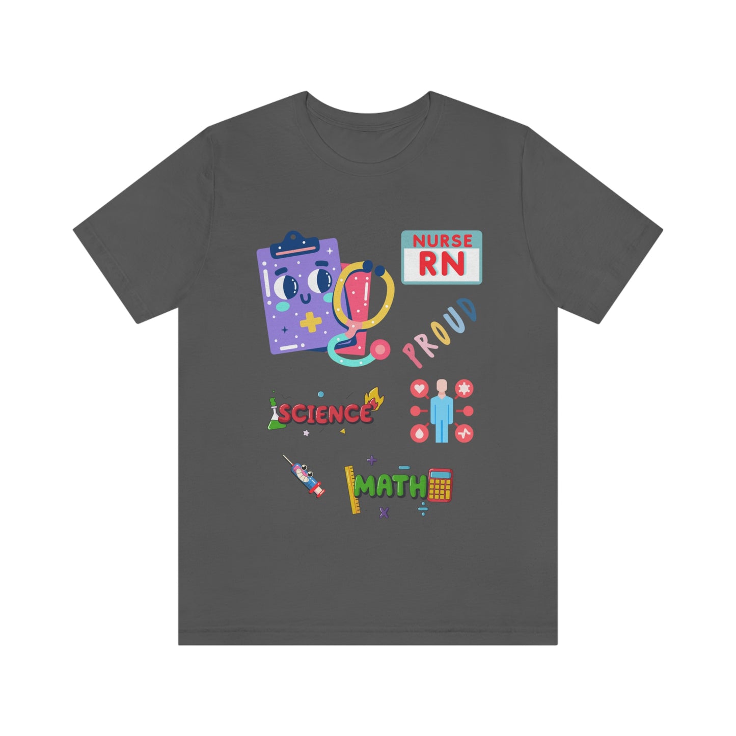 Nurse RN Unisex Jersey Short Sleeve Tee Shirt