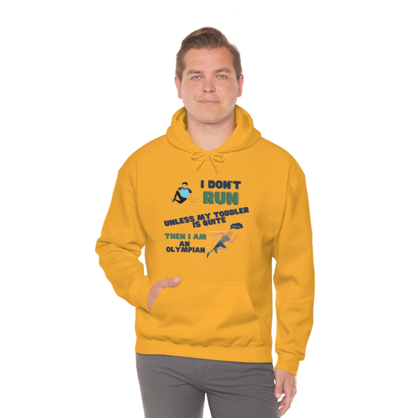 I Don't Run Unisex Heavy Blend Hooded Sweatshirt