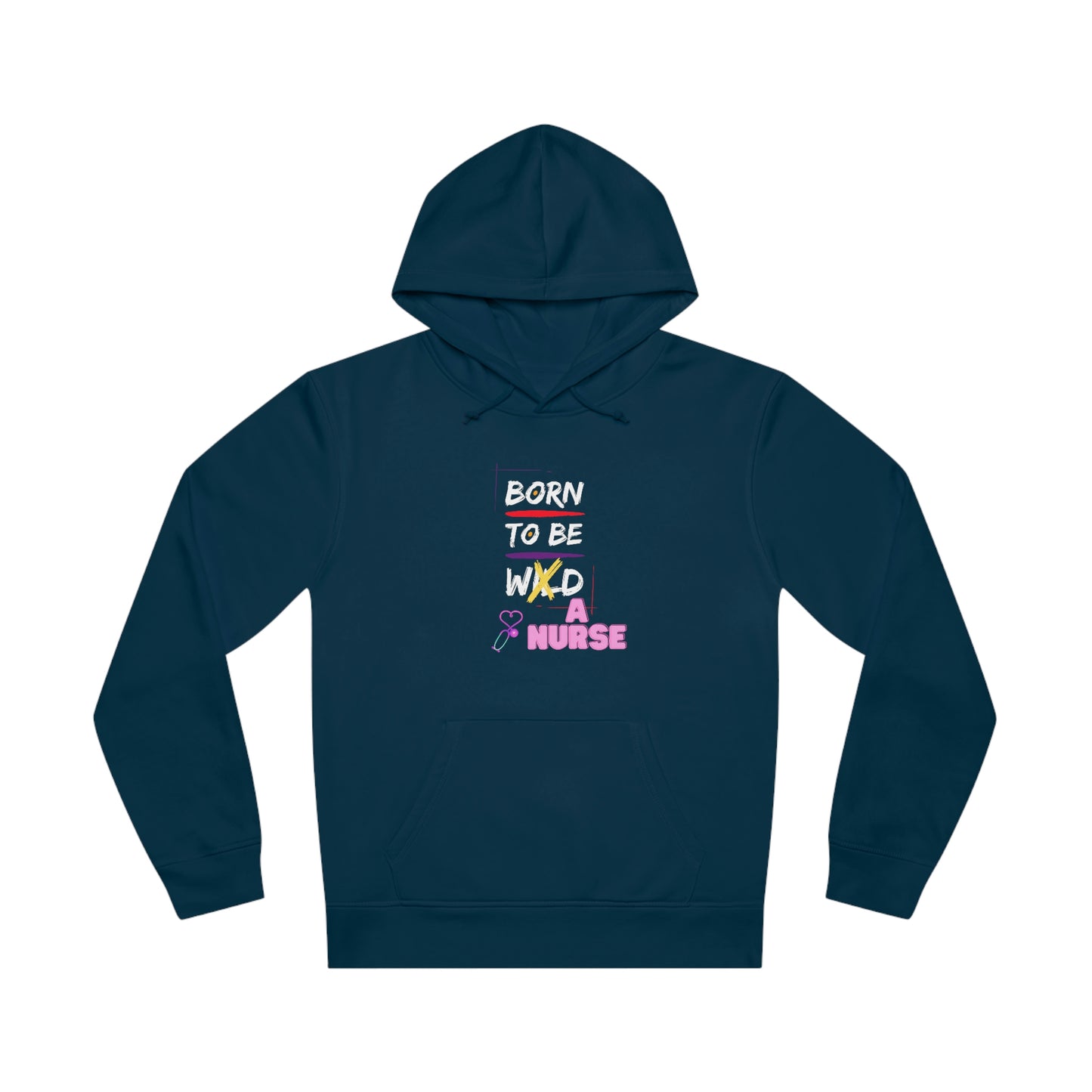 Born To Be A Nurse Unisex Drummer Hoodie