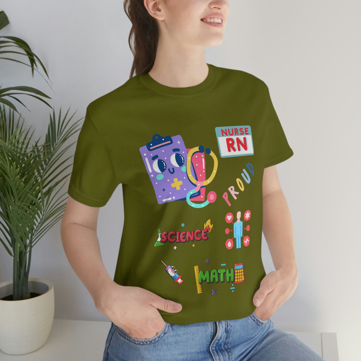 Nurse RN Unisex Jersey Short Sleeve Tee Shirt