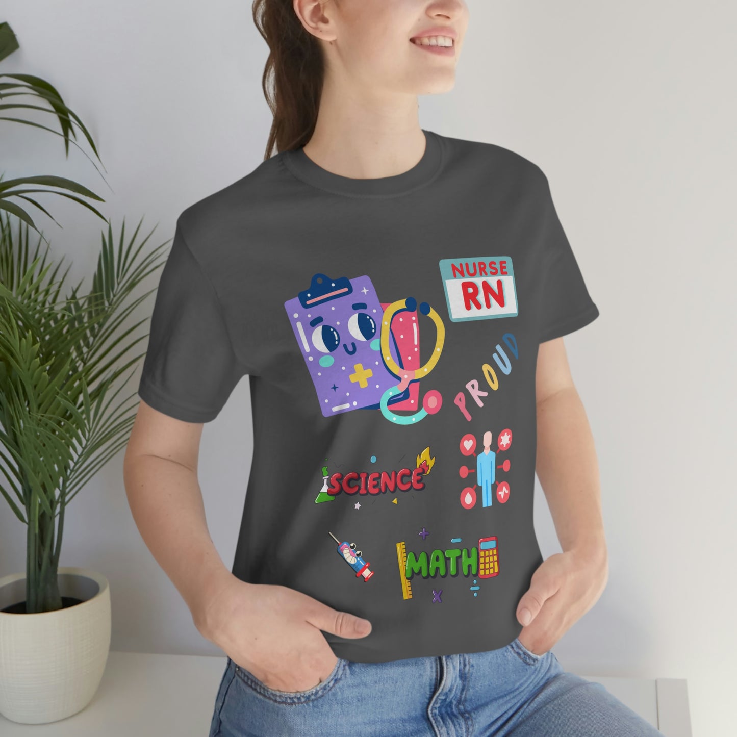 Nurse RN Unisex Jersey Short Sleeve Tee Shirt