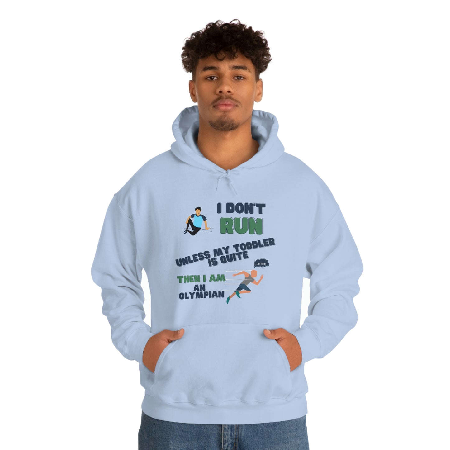 I Don't Run Unisex Heavy Blend Hooded Sweatshirt