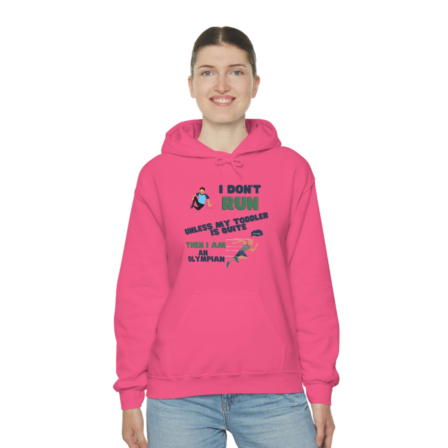 I Don't Run Unisex Heavy Blend Hooded Sweatshirt
