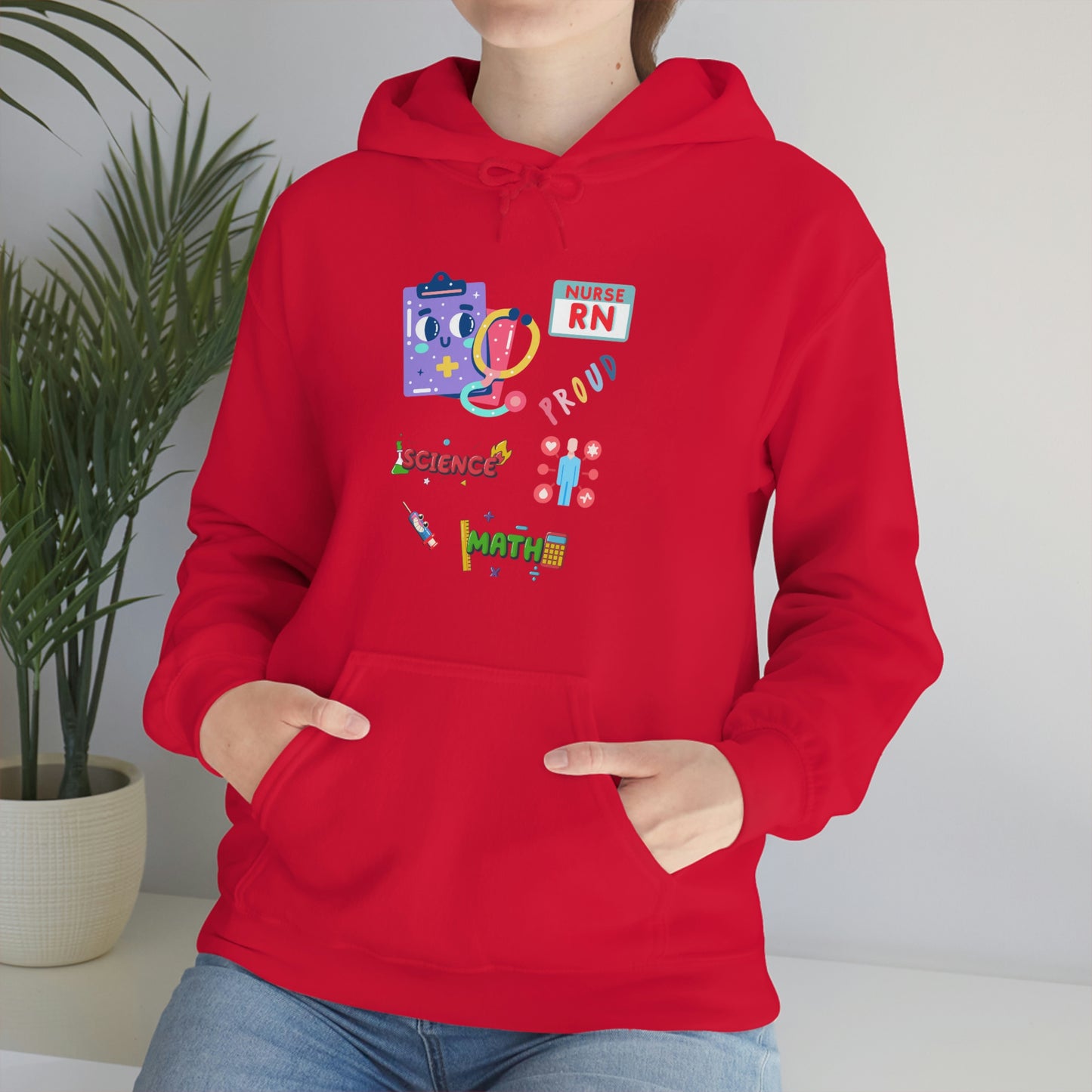 Nurse RN Unisex Heavy Blend Hooded Sweatshirt Hoodie