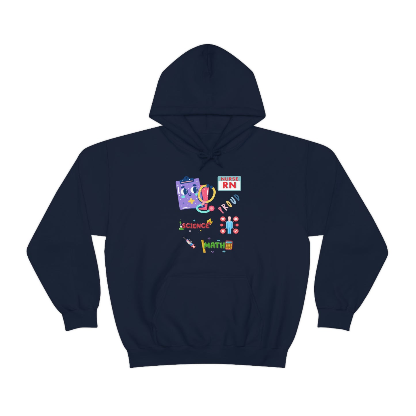 Nurse RN Unisex Heavy Blend Hooded Sweatshirt Hoodie