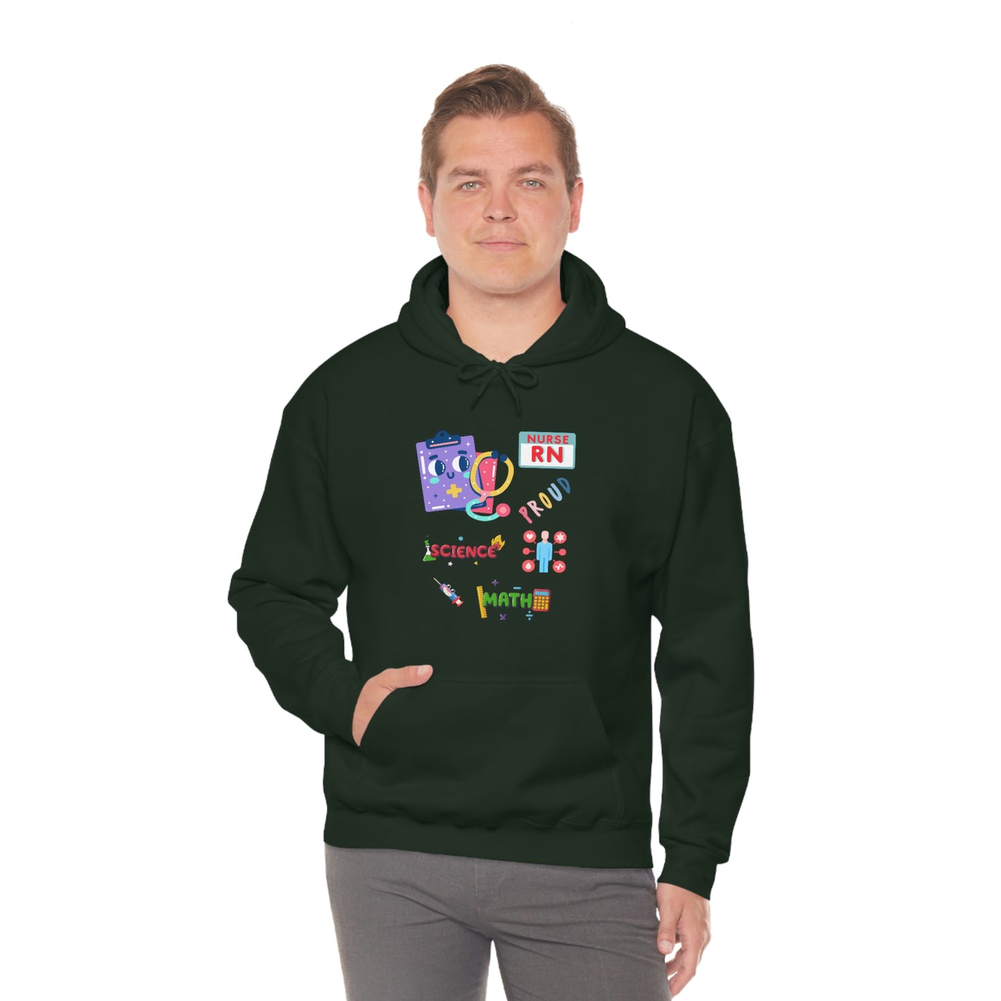 Nurse RN Unisex Heavy Blend Hooded Sweatshirt Hoodie