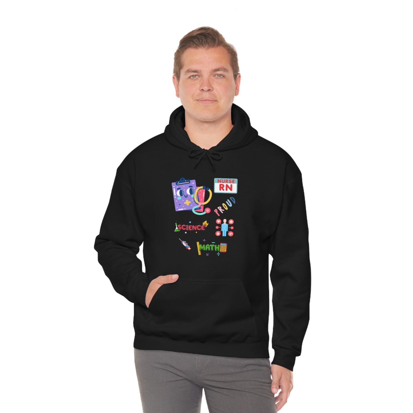 Nurse RN Unisex Heavy Blend Hooded Sweatshirt Hoodie