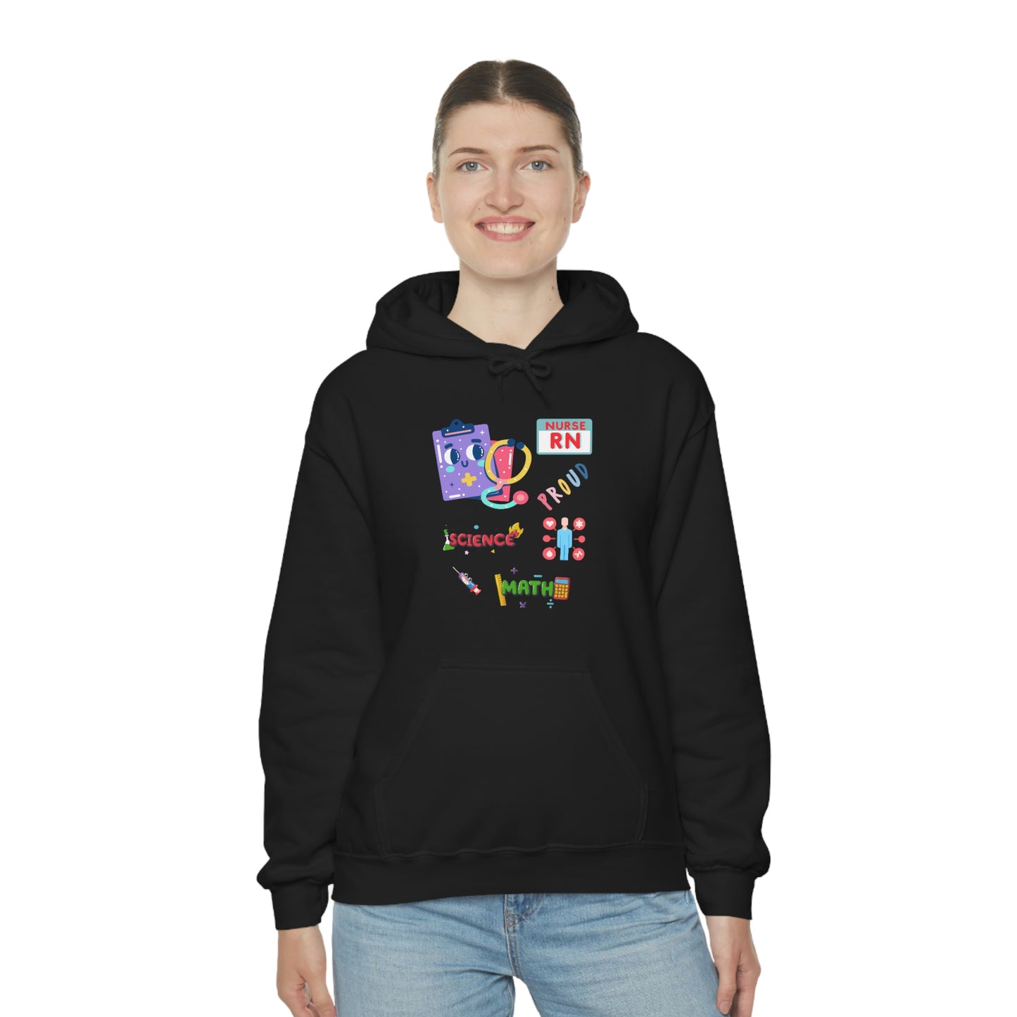 Nurse RN Unisex Heavy Blend Hooded Sweatshirt Hoodie